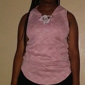 Cute sleeveless hoodie